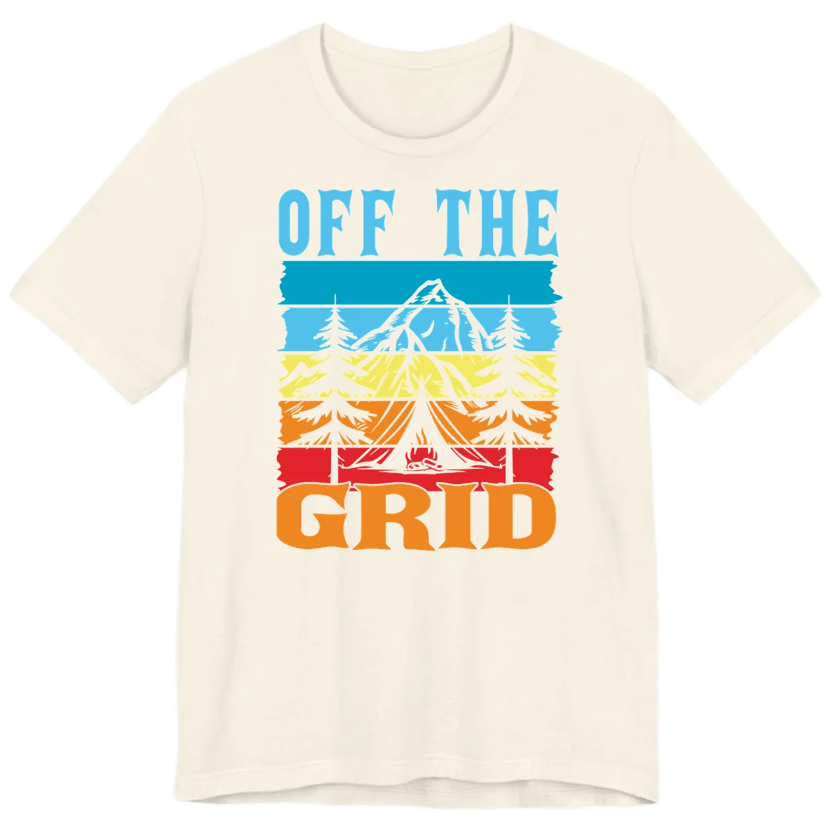 Off The Grid Premium T-Shirt in Natural