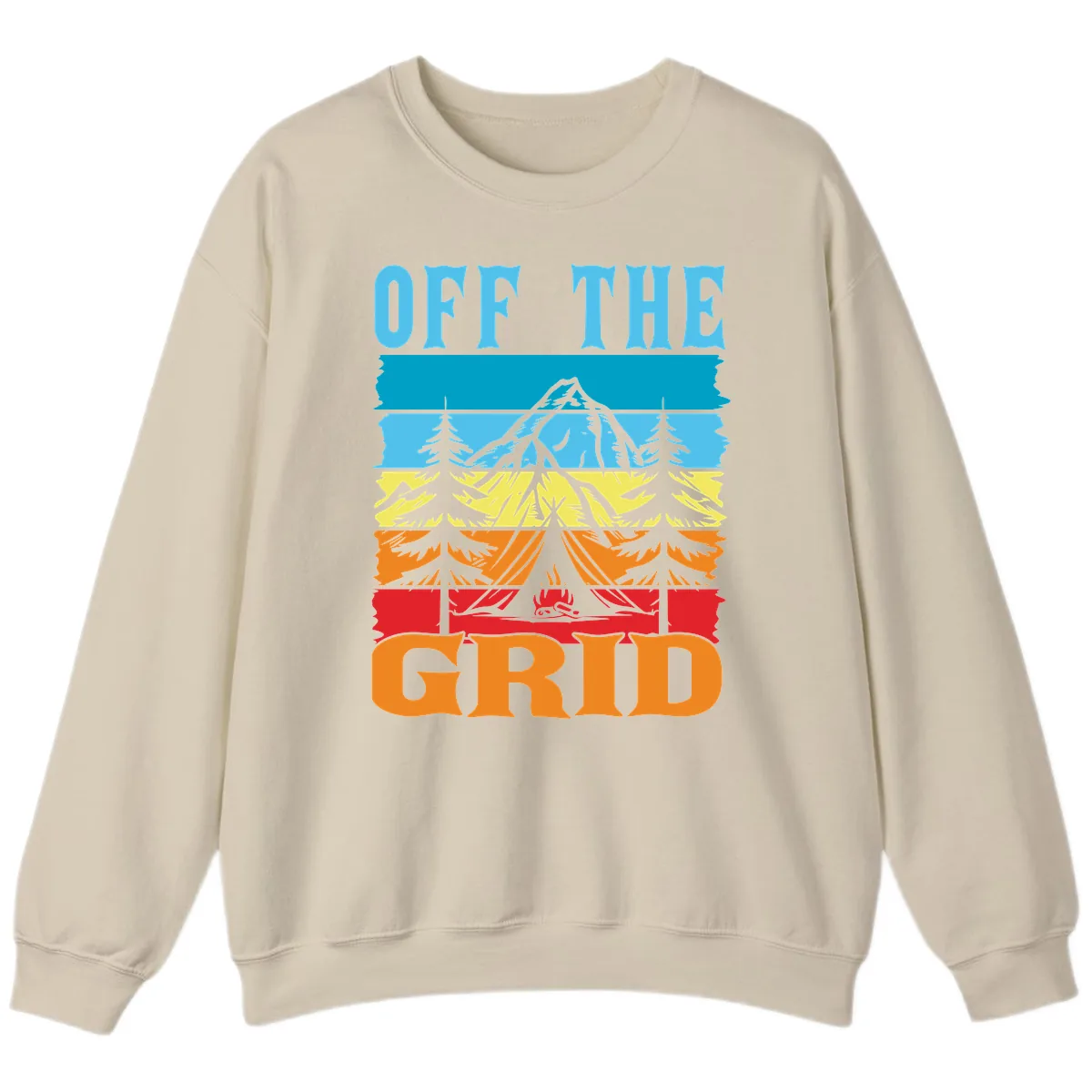 Off The Grid Sweatshirt in Sand