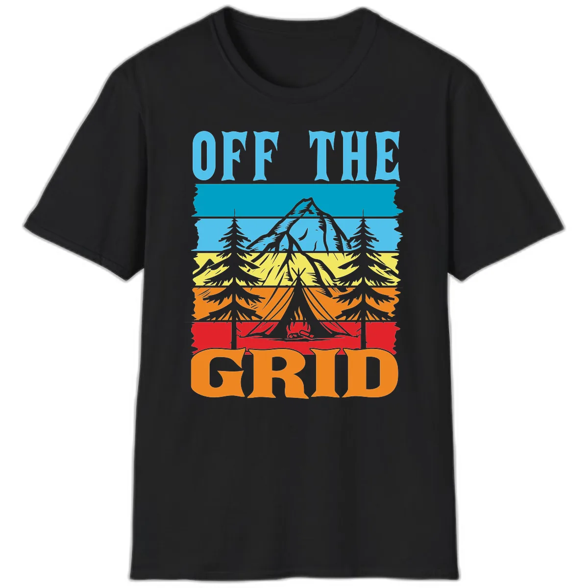 Off The Grid T-Shirt in Black