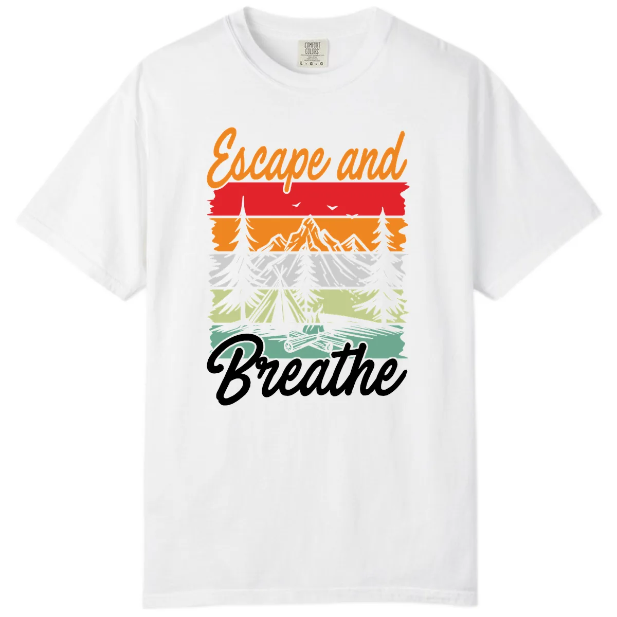 Escape And Breathe Layered Wilderness Comfort Color in White