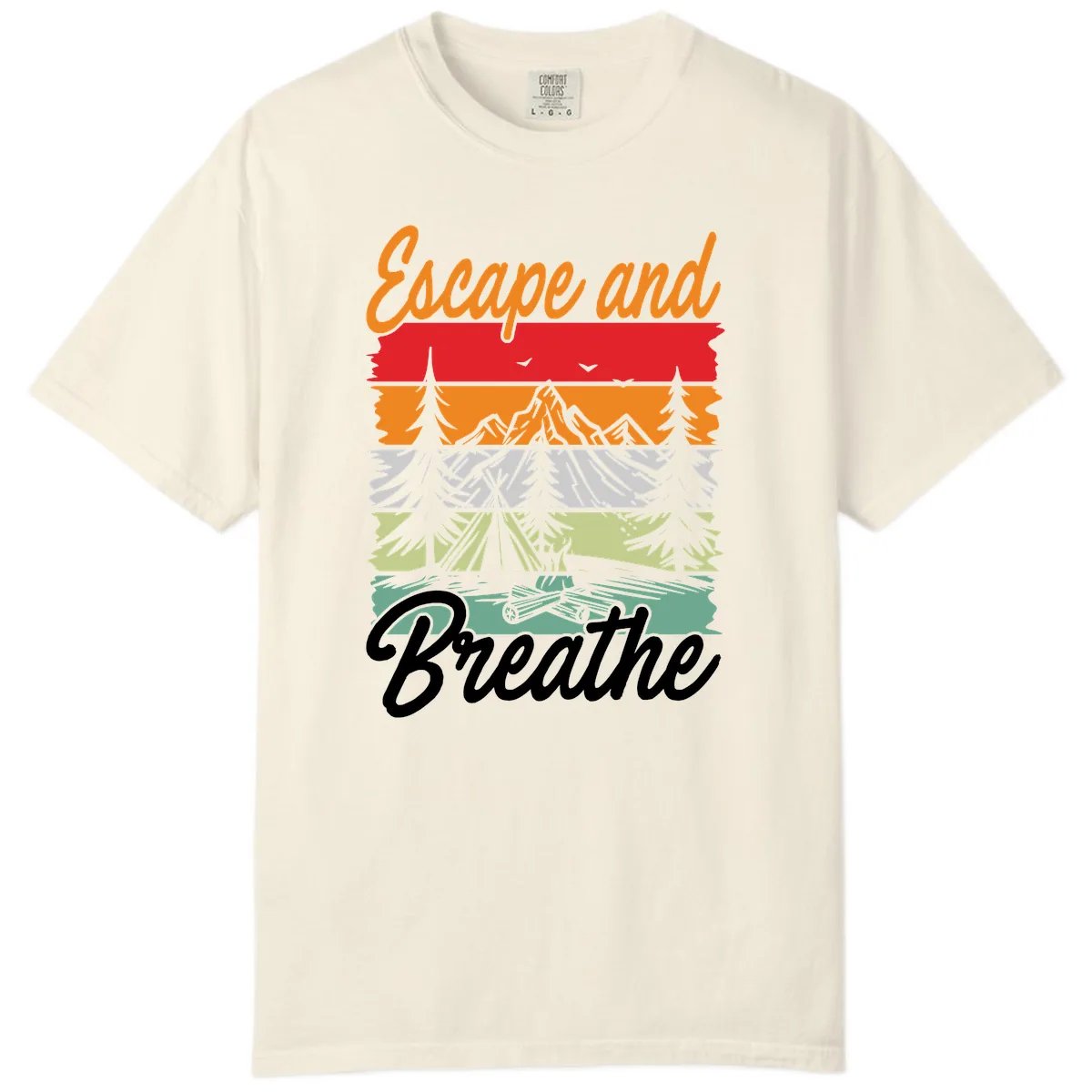 Escape And Breathe Layered Wilderness Comfort Color in Ivory