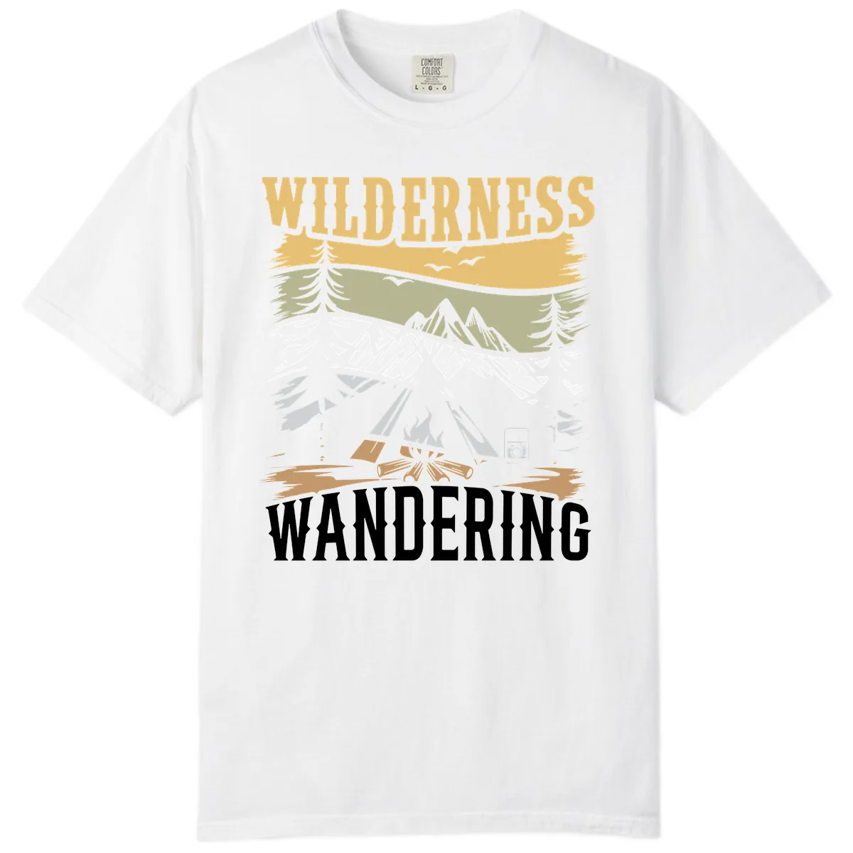 Wilderness Wandering Adventure Comfort Color in White
