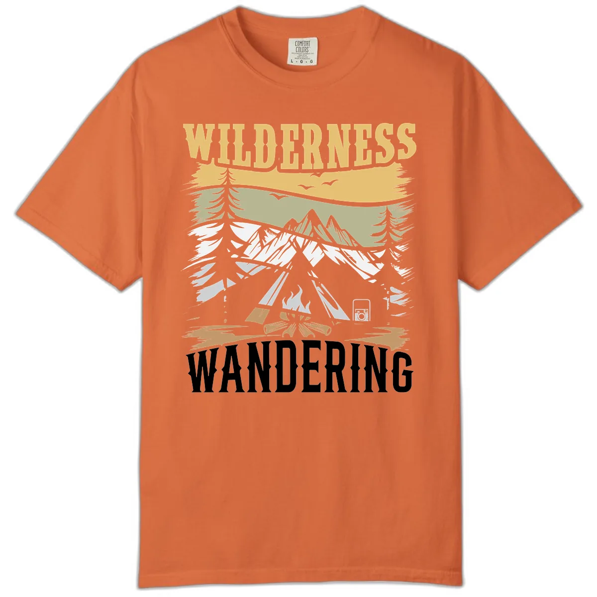 Wilderness Wandering Adventure Comfort Color in Burnt Orange
