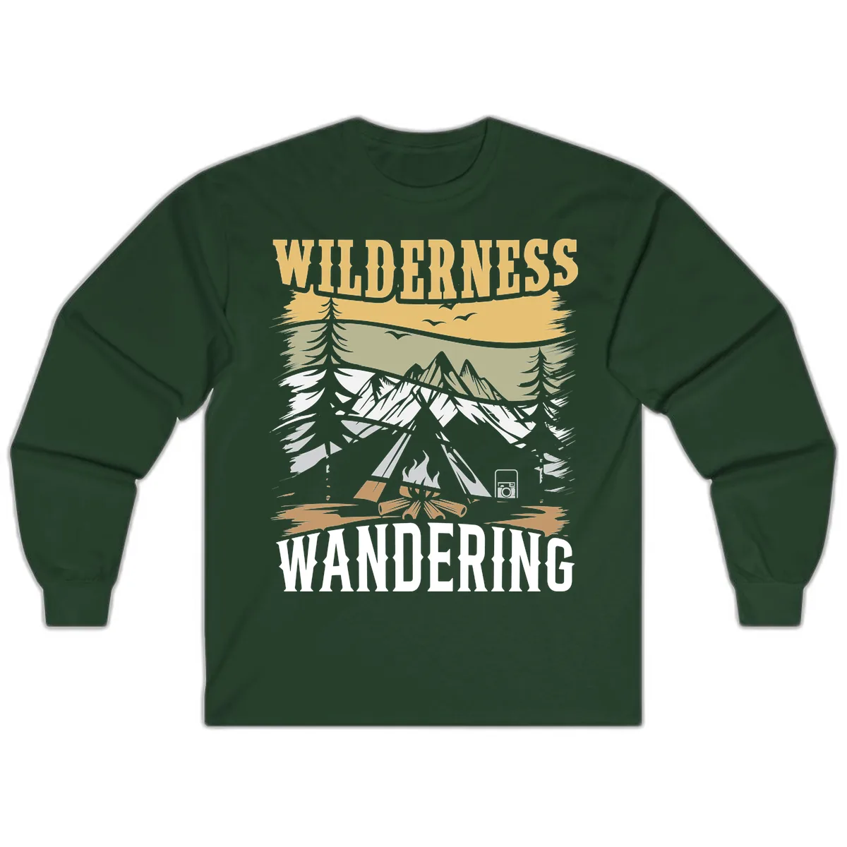 Wilderness Wandering Adventure Long Sleeve in Forest Green