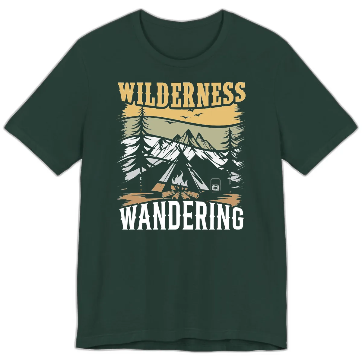 Wilderness Wandering Adventure Premium T-Shirt in Forest