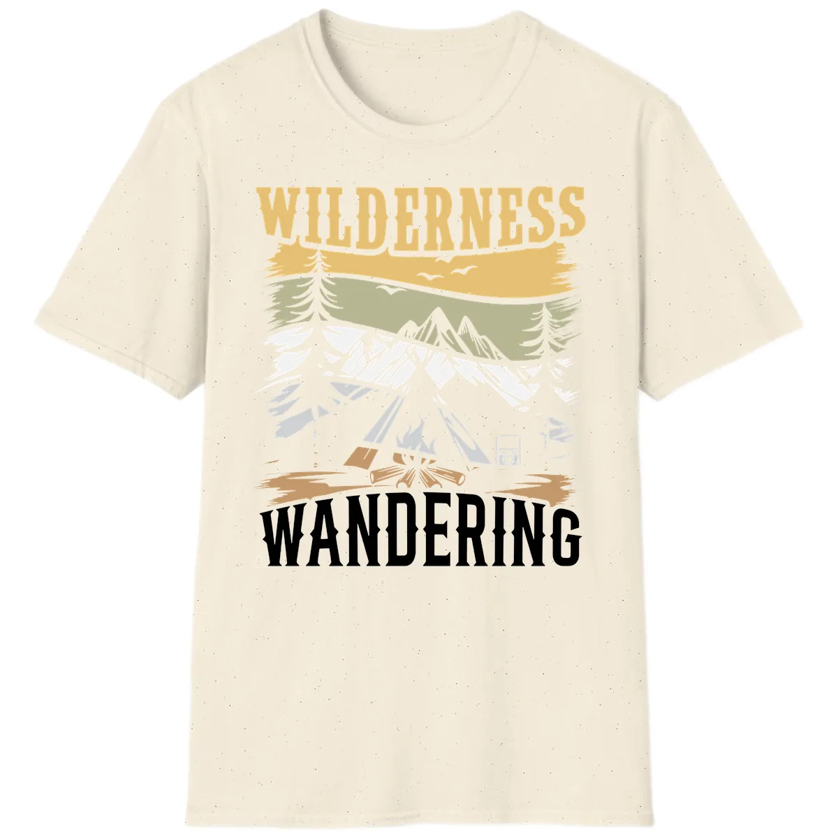 Wilderness Wandering Adventure T-Shirt in Natural
