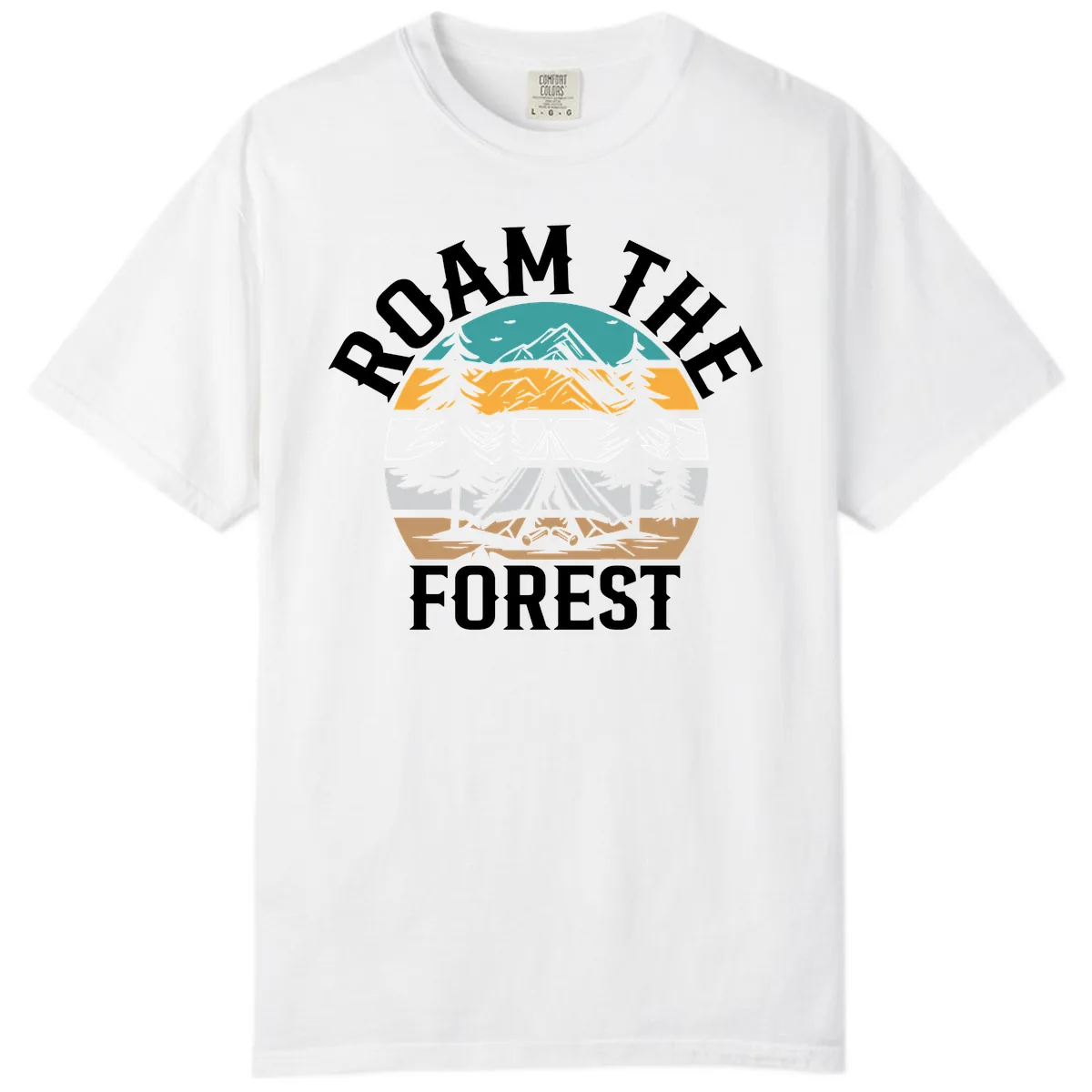 Roam The Forest Comfort Color in White