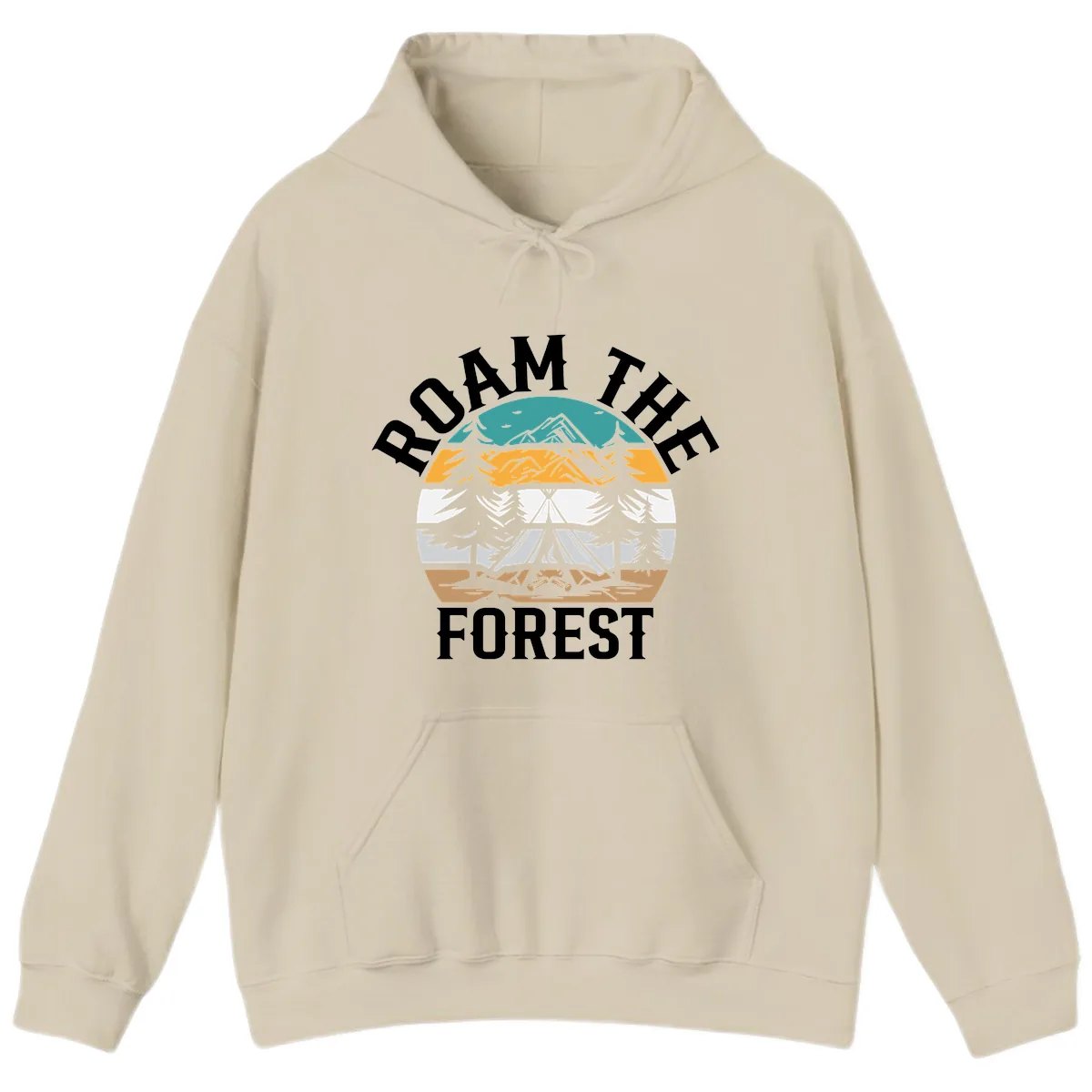 Roam The Forest Hoodie in Sand