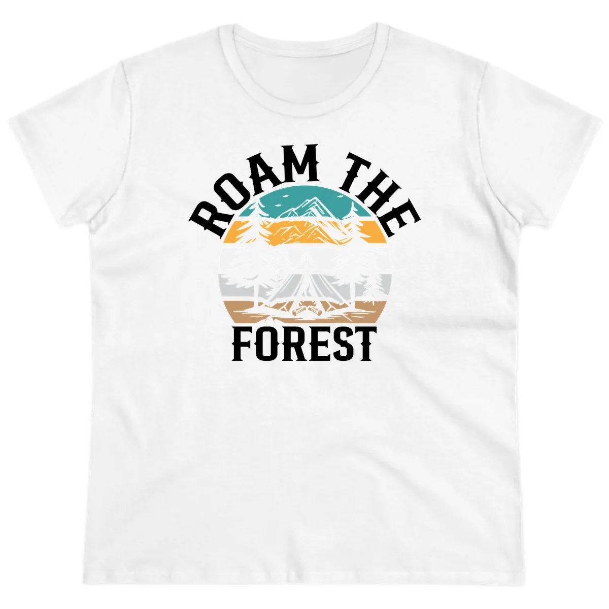 Roam The Forest Ladies Tee in White