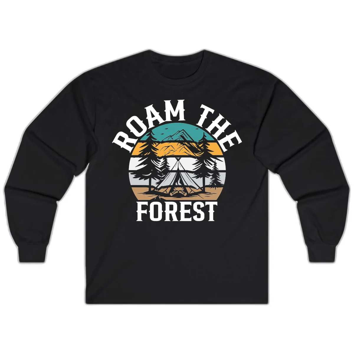 Roam The Forest Long Sleeve in Black