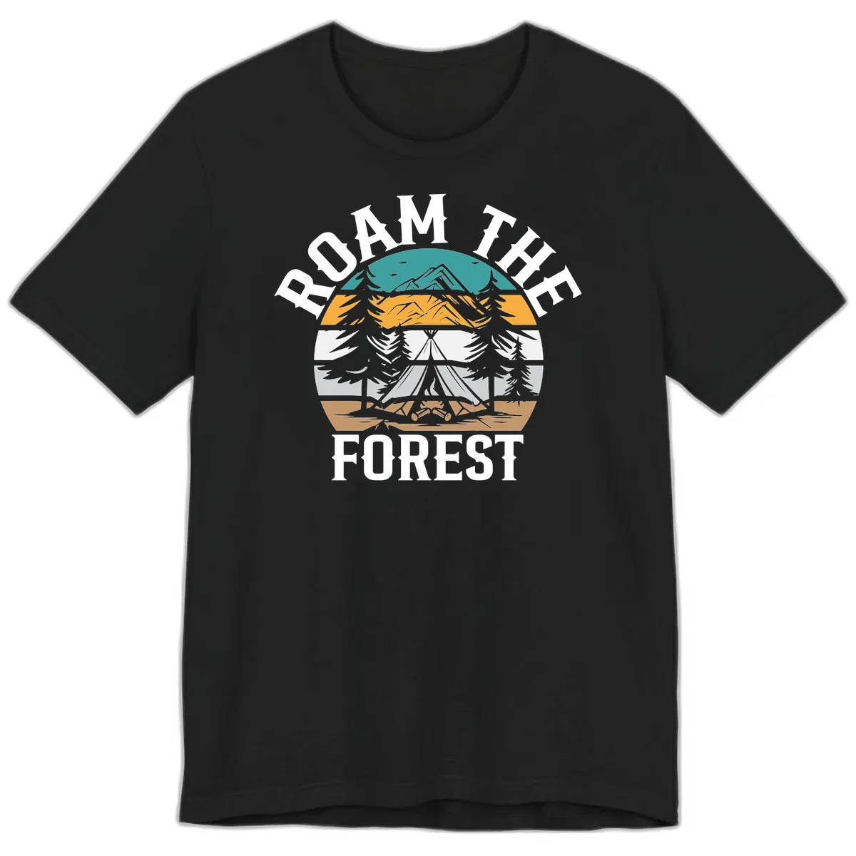 Roam The Forest Premium T-Shirt in Black