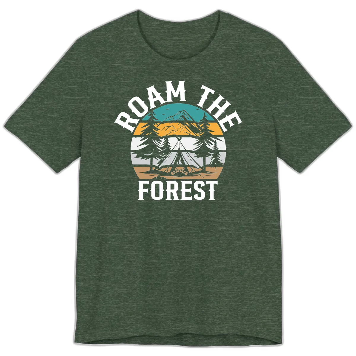 Roam The Forest Premium T-Shirt in Heather Forest