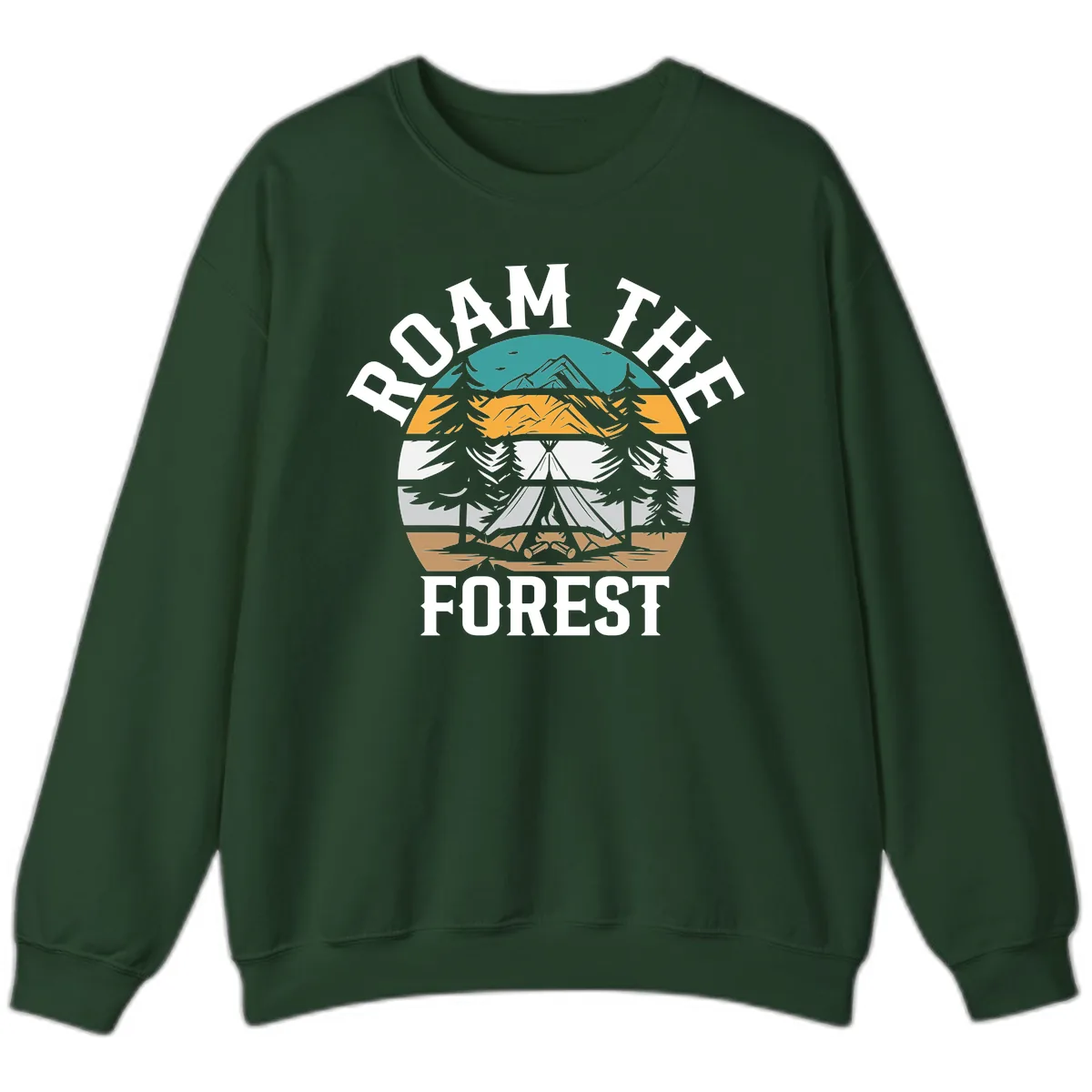 Roam The Forest Sweatshirt in Forest Green