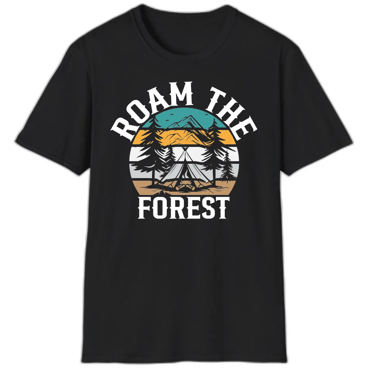 Roam The Forest T-Shirt in Black