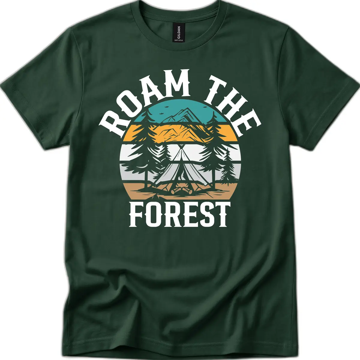Roam The Forest T-Shirt in Forest Green