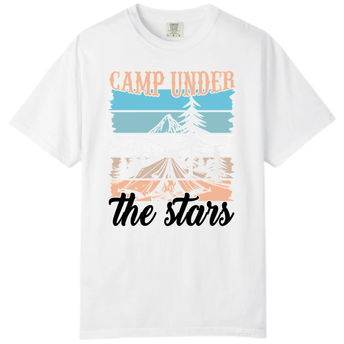 Camp Under The Stars Layered Scene Comfort Color in White