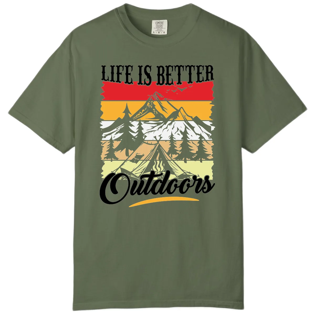 Life Is Better Outdoors Comfort Color in Sage