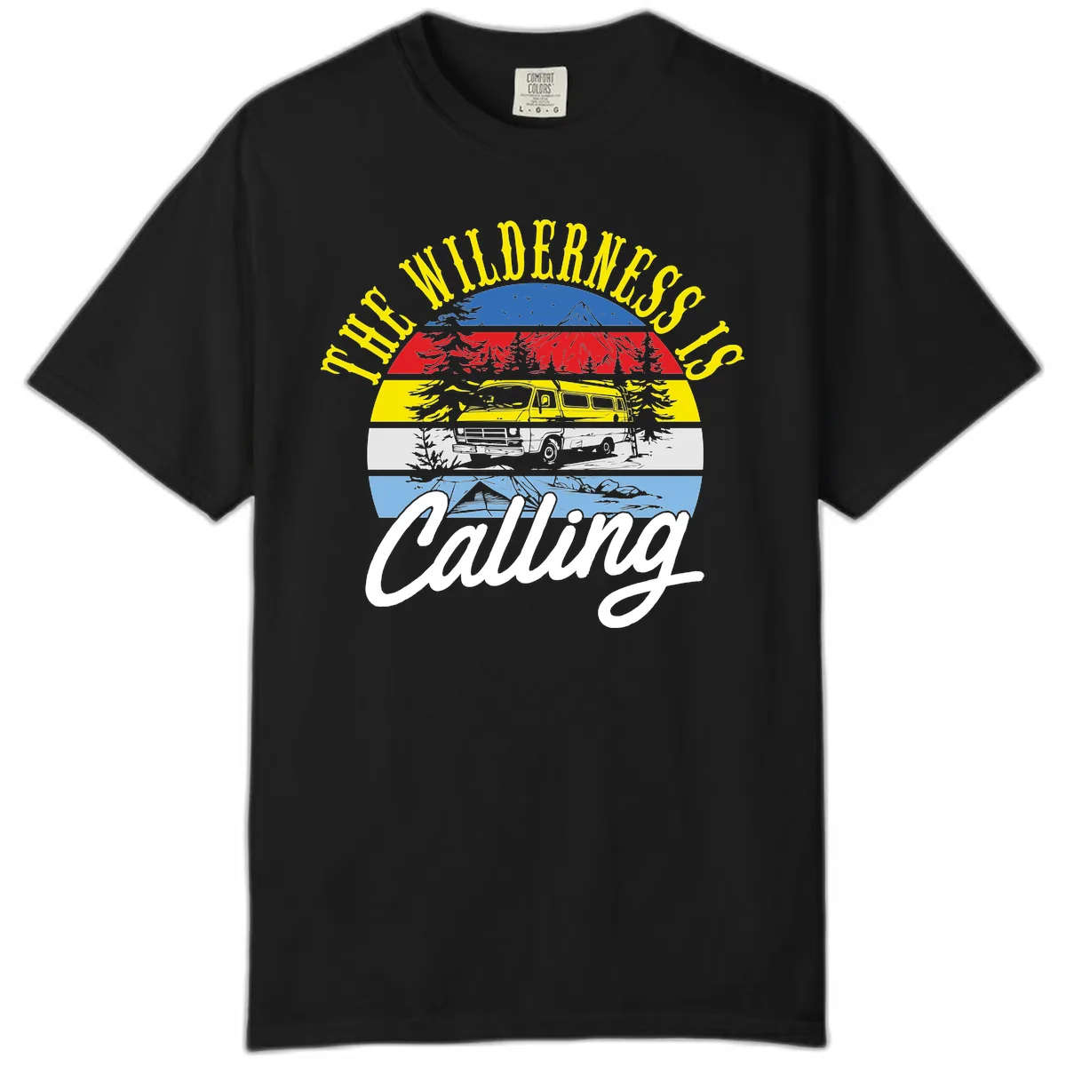 The Wilderness Is Calling Comfort Color in Black