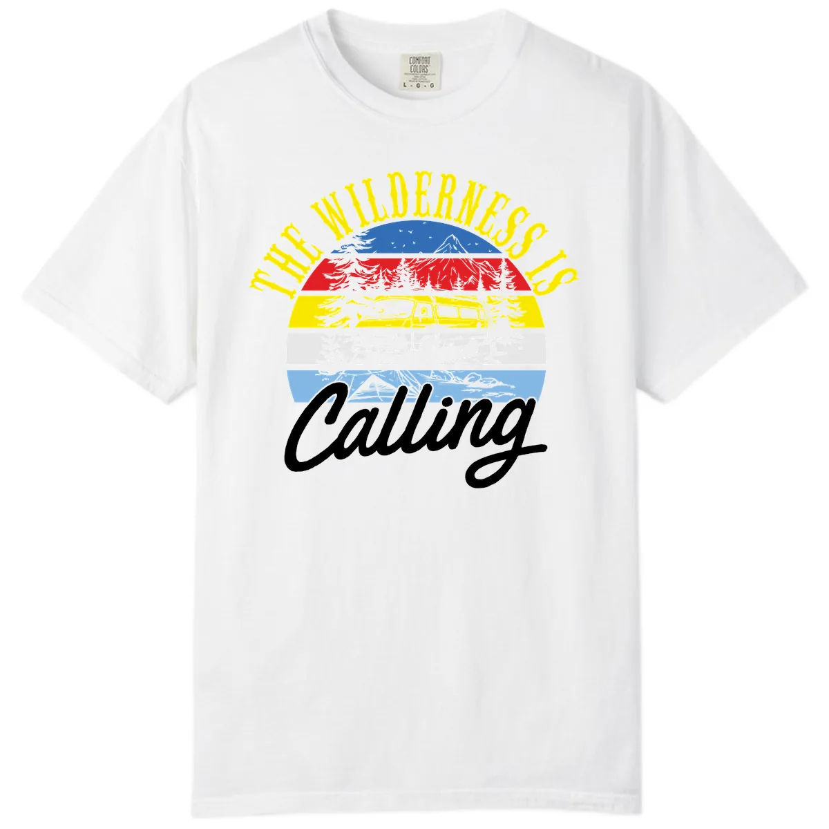 The Wilderness Is Calling Comfort Color in White