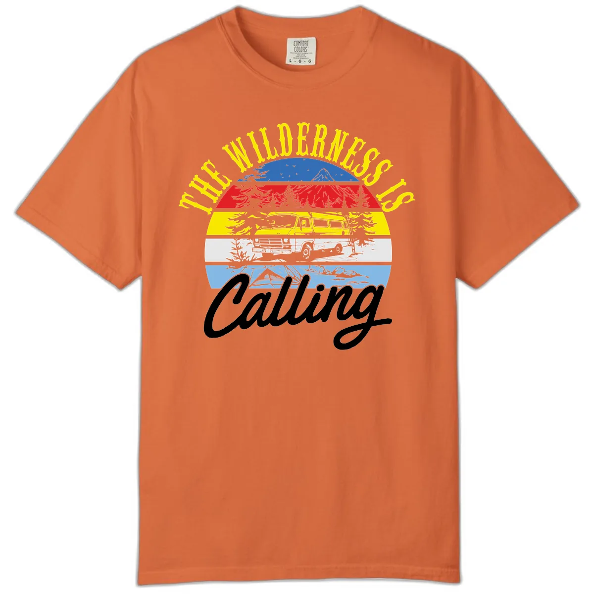 The Wilderness Is Calling Comfort Color in Burnt Orange