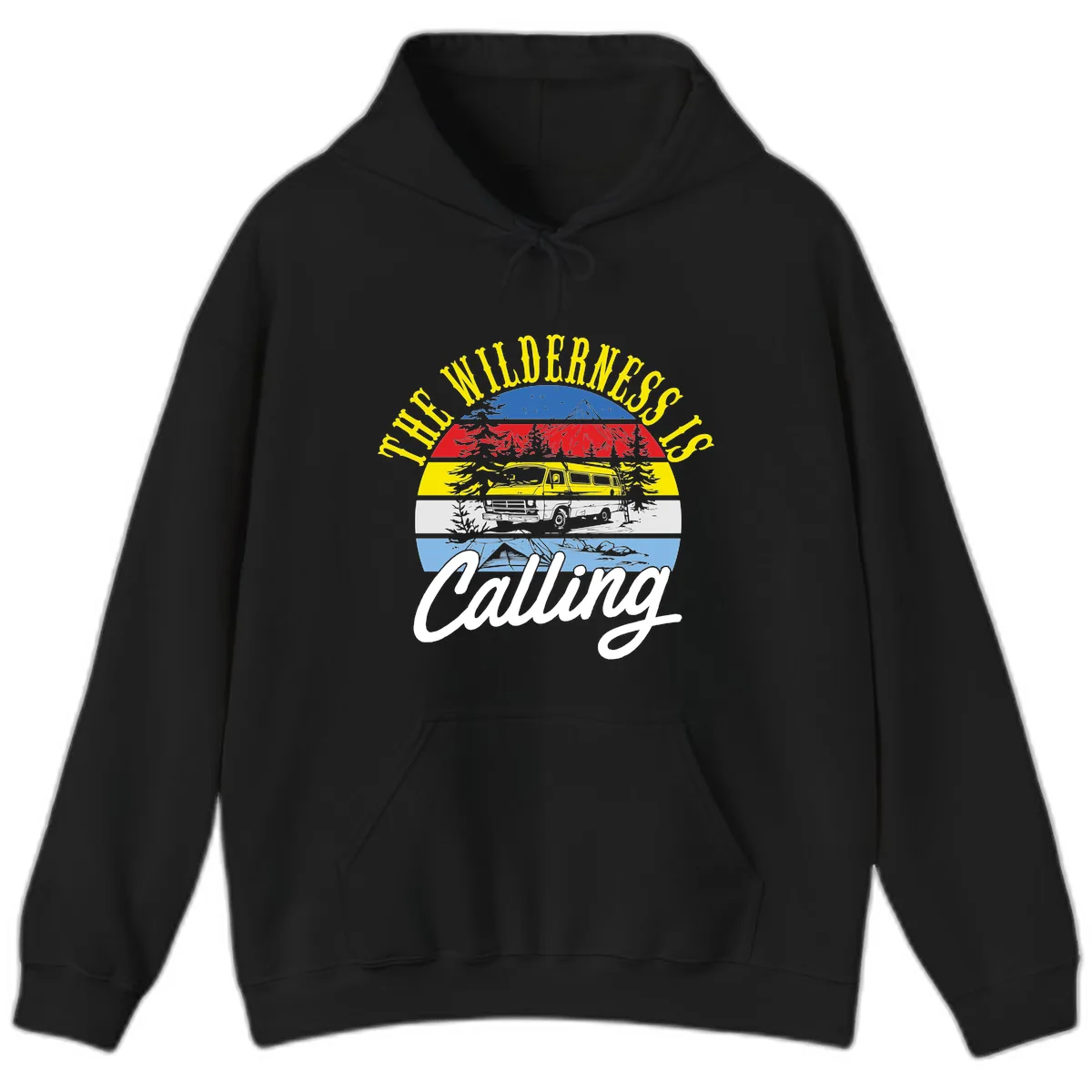 The Wilderness Is Calling Hoodie in Black