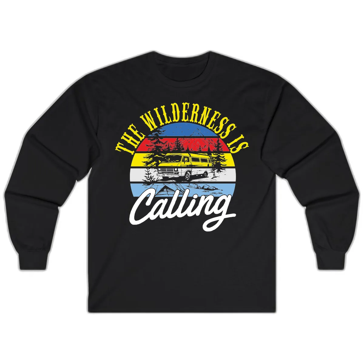 The Wilderness Is Calling Long Sleeve in Black