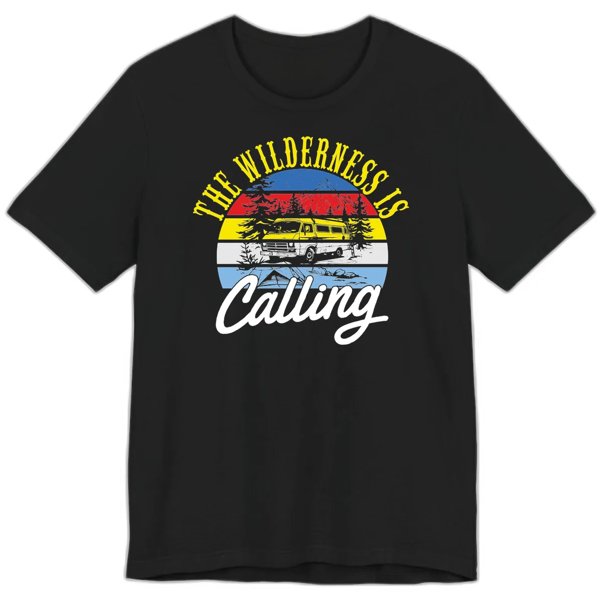 The Wilderness Is Calling Premium T-Shirt in Black