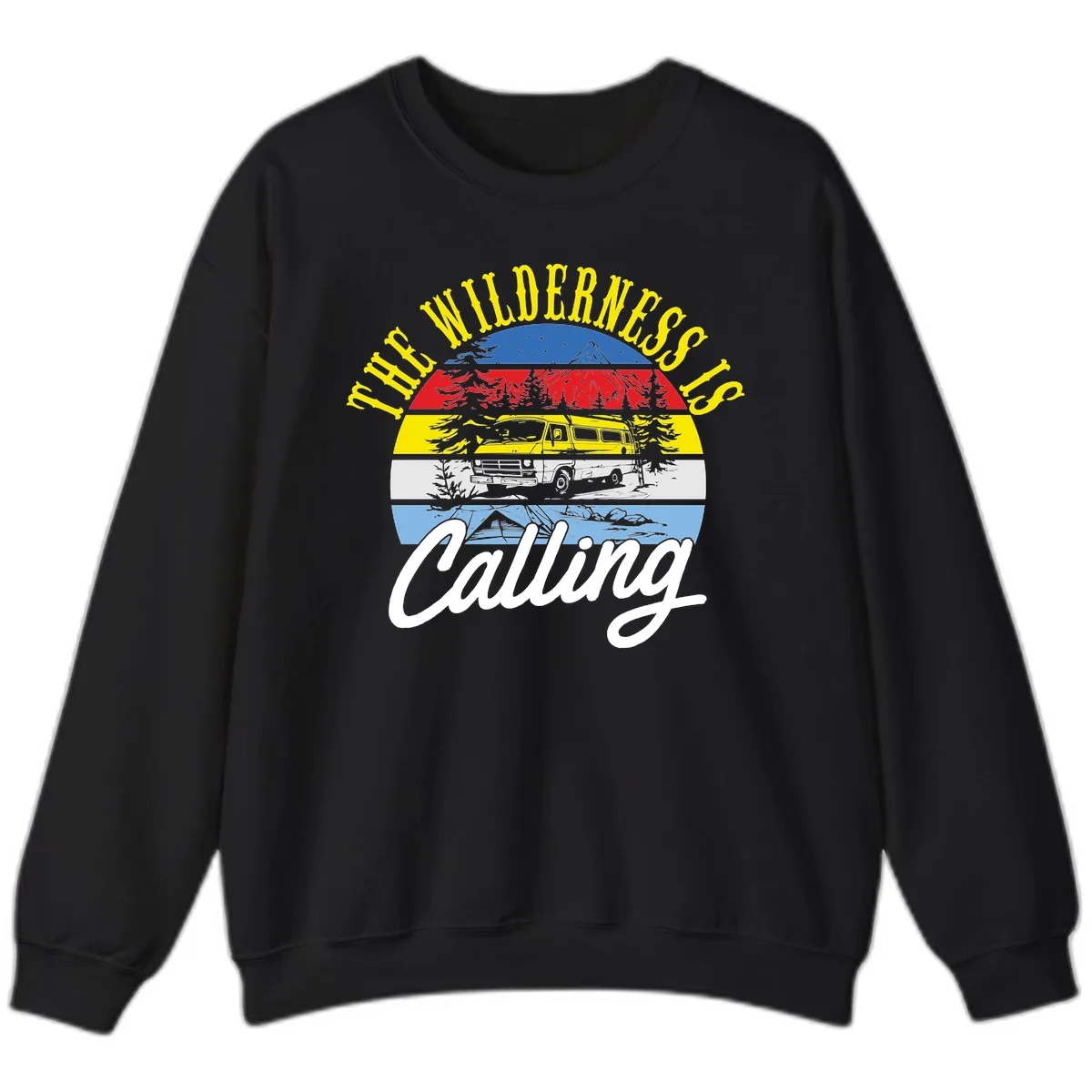 The Wilderness Is Calling Sweatshirt in Black
