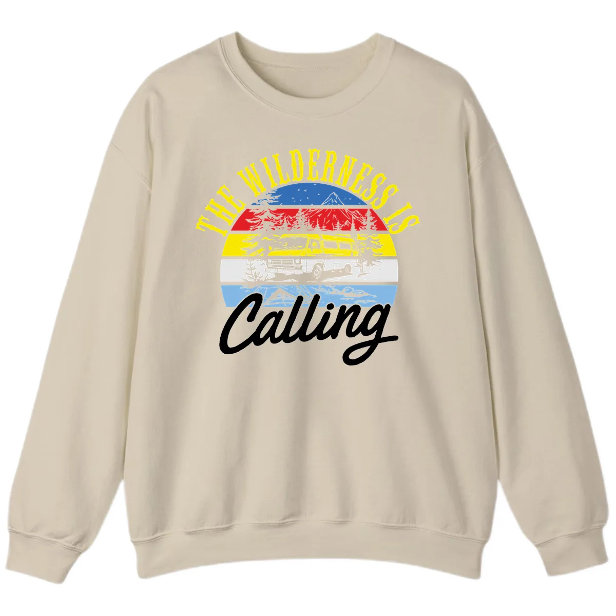 The Wilderness Is Calling Sweatshirt in Sand
