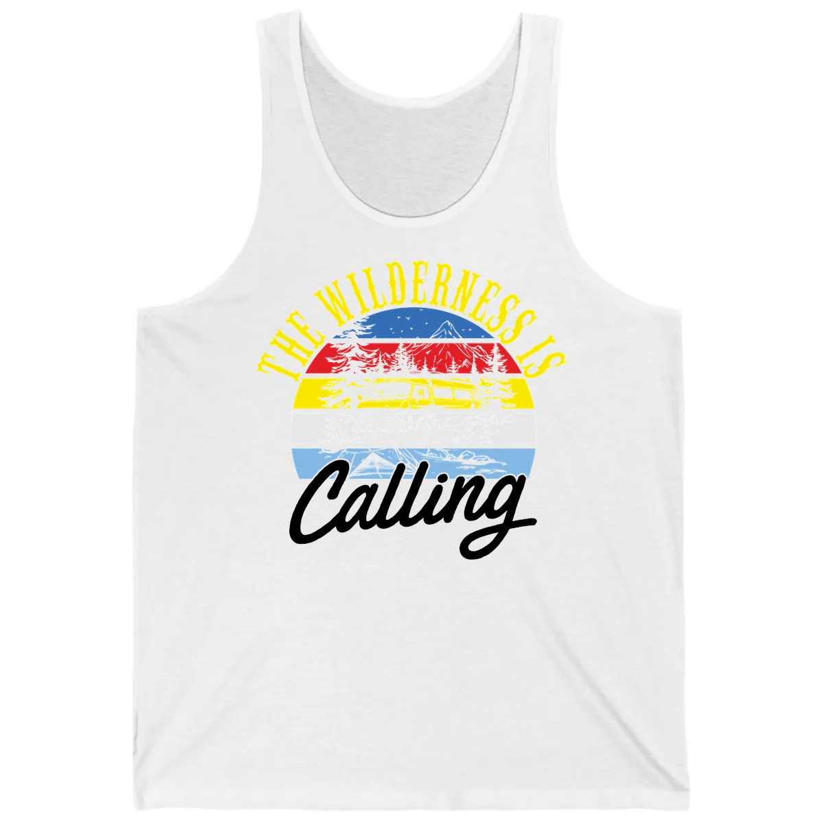 The Wilderness Is Calling Tank in White
