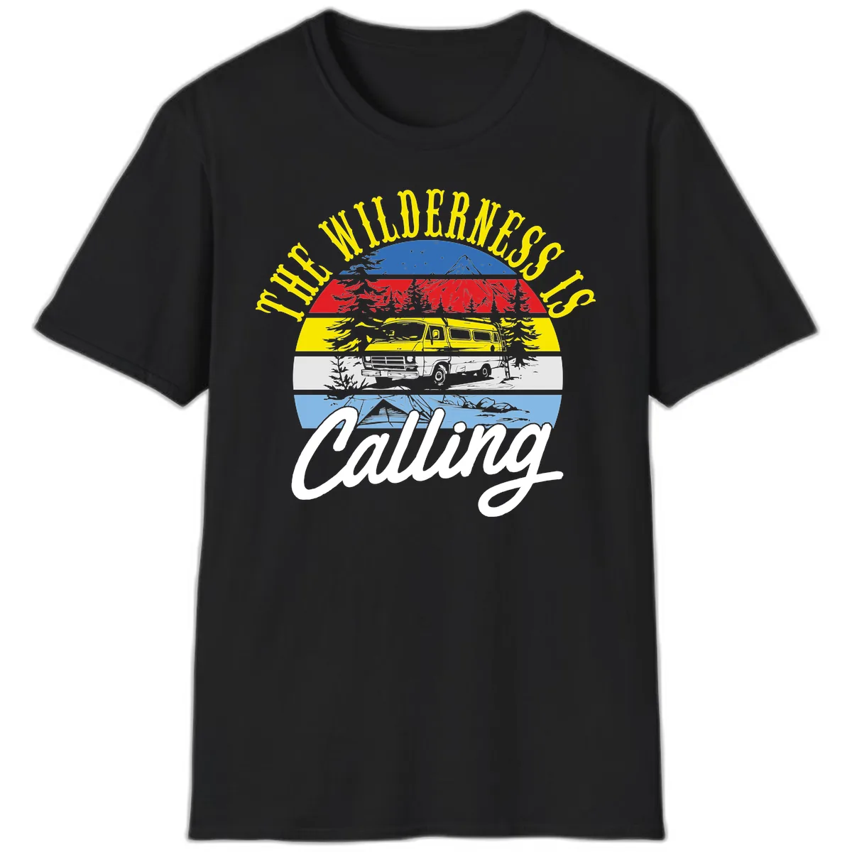 The Wilderness Is Calling T-Shirt in Black