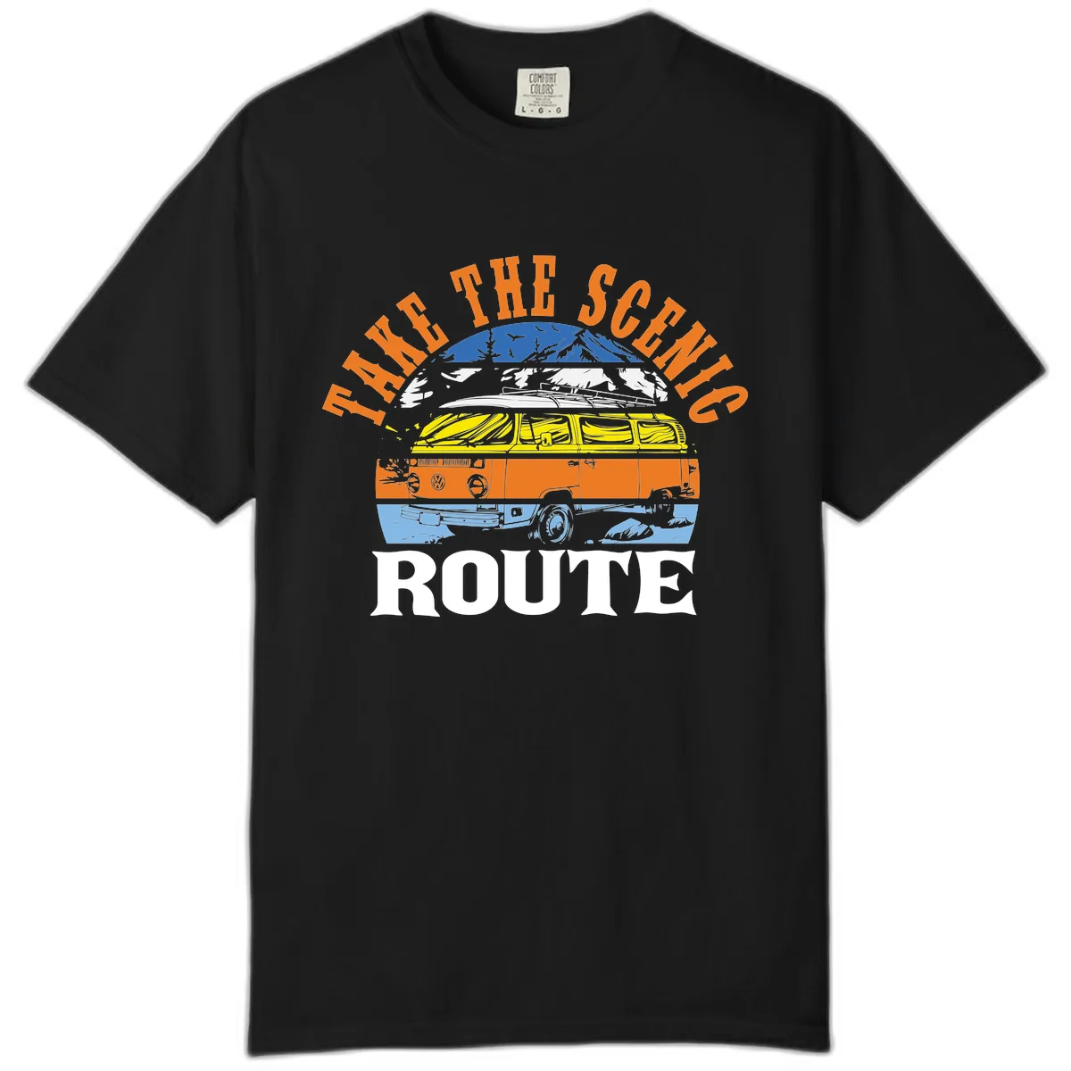 Hike The Seven Route Comfort Color in Black