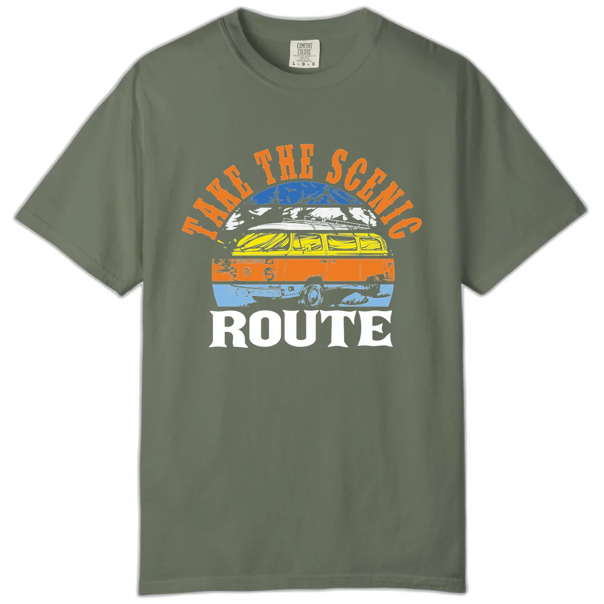 Hike The Seven Route Comfort Color in Moss