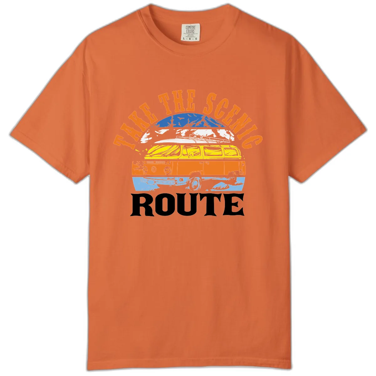 Hike The Seven Route Comfort Color in Burnt Orange