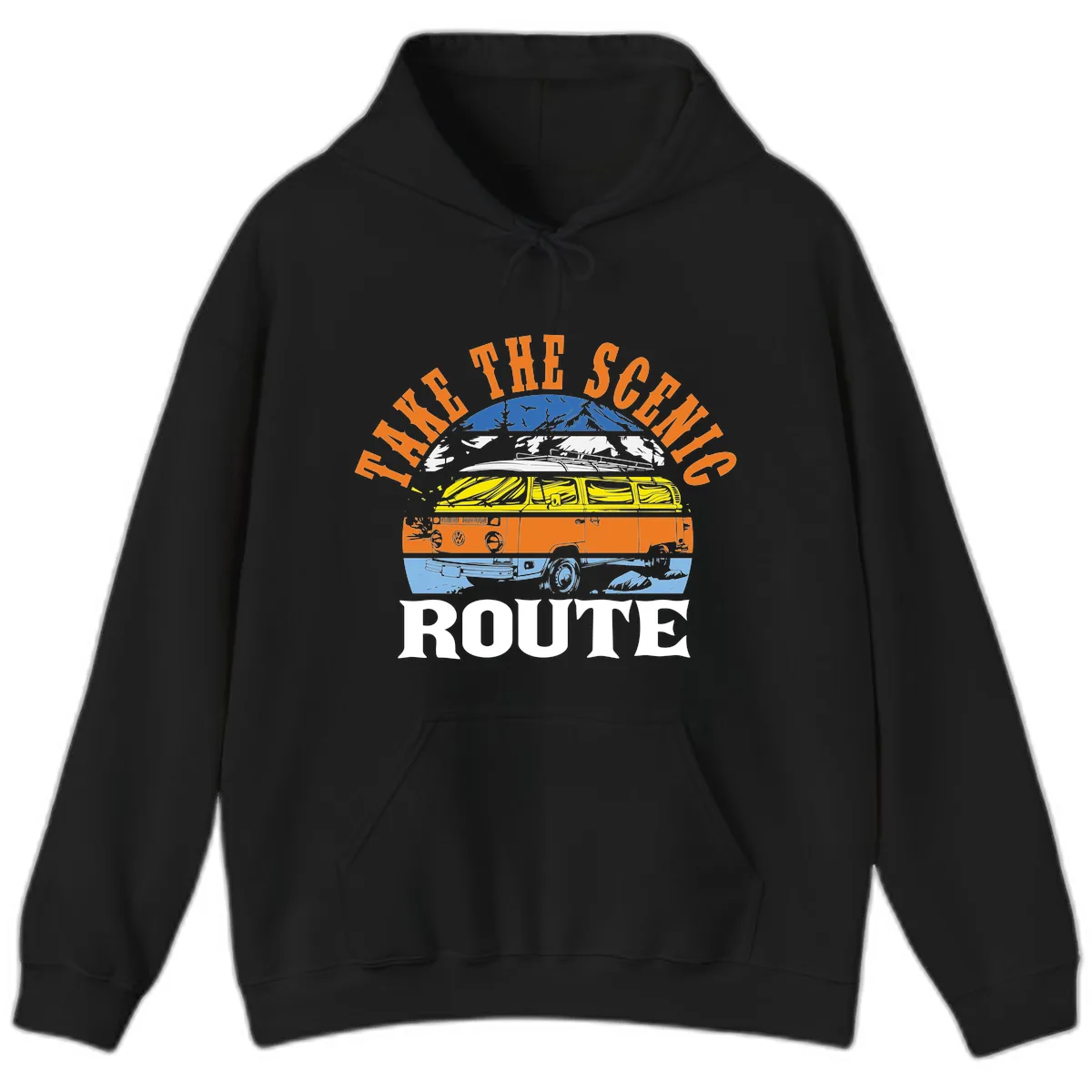 Hike The Seven Route Hoodie in Black