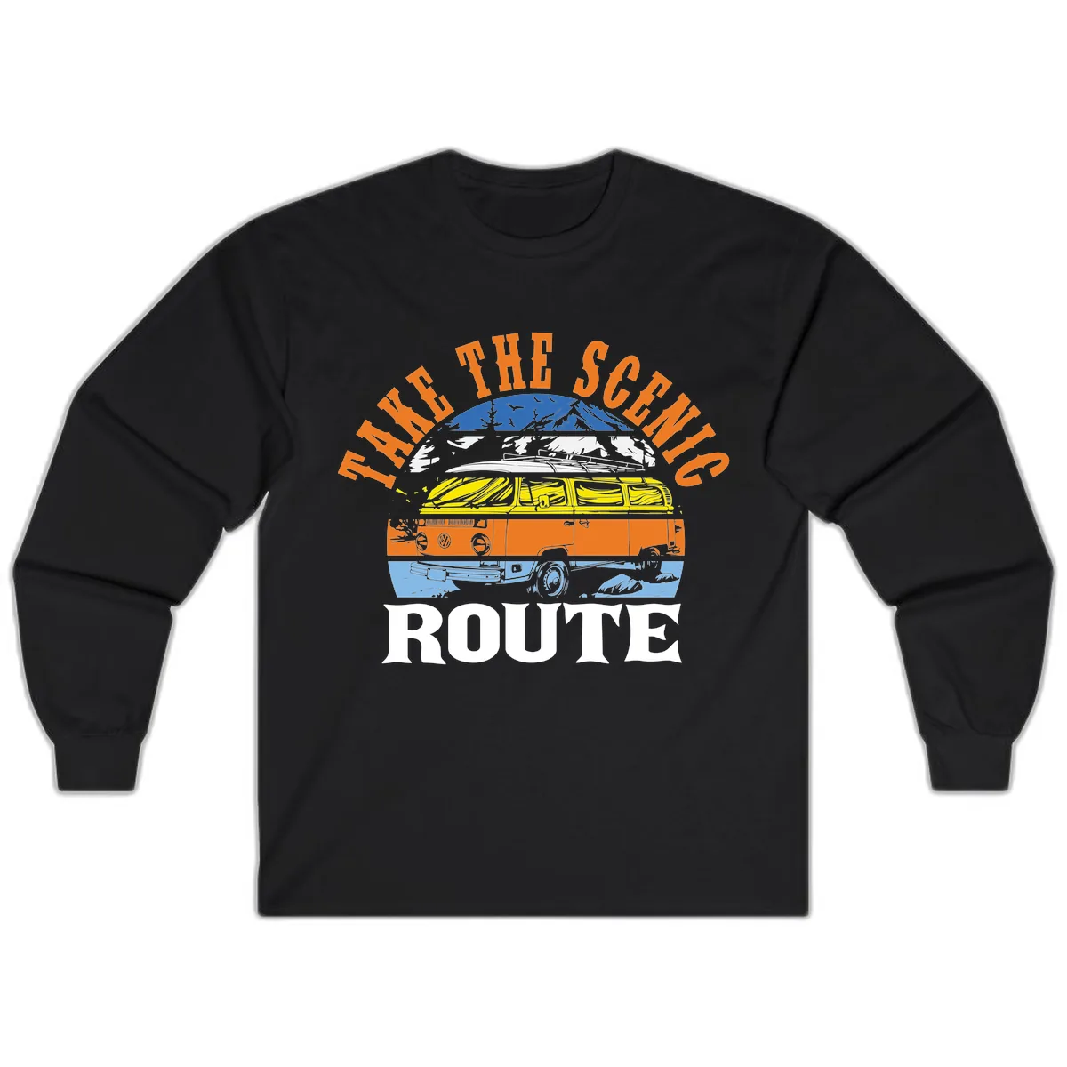 Hike The Seven Route Long Sleeve in Black