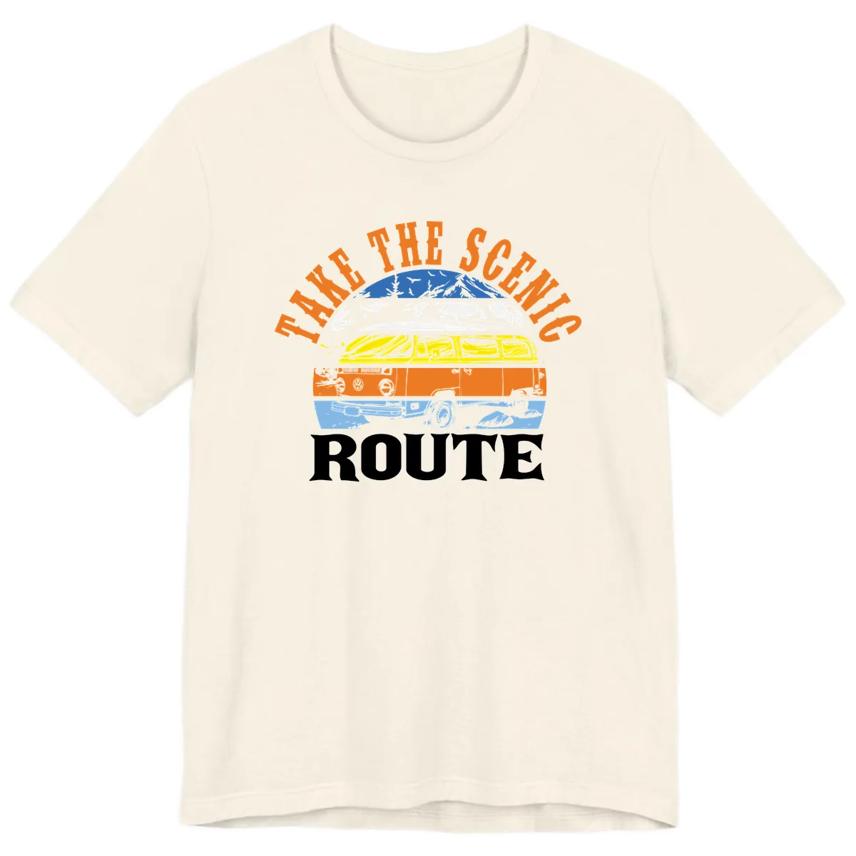 Hike The Seven Route Premium T-Shirt in Natural