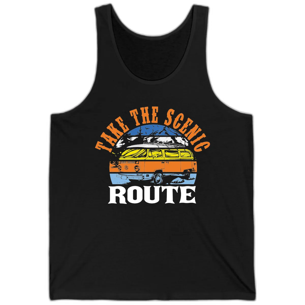 Hike The Seven Route Tank in Black