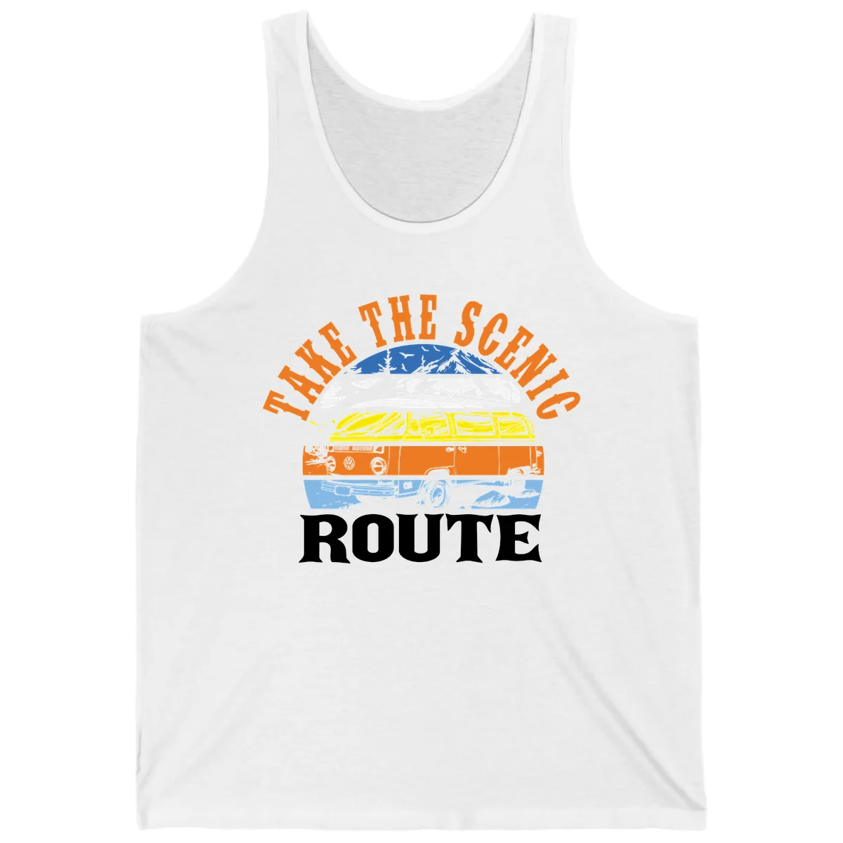 Hike The Seven Route Tank in White