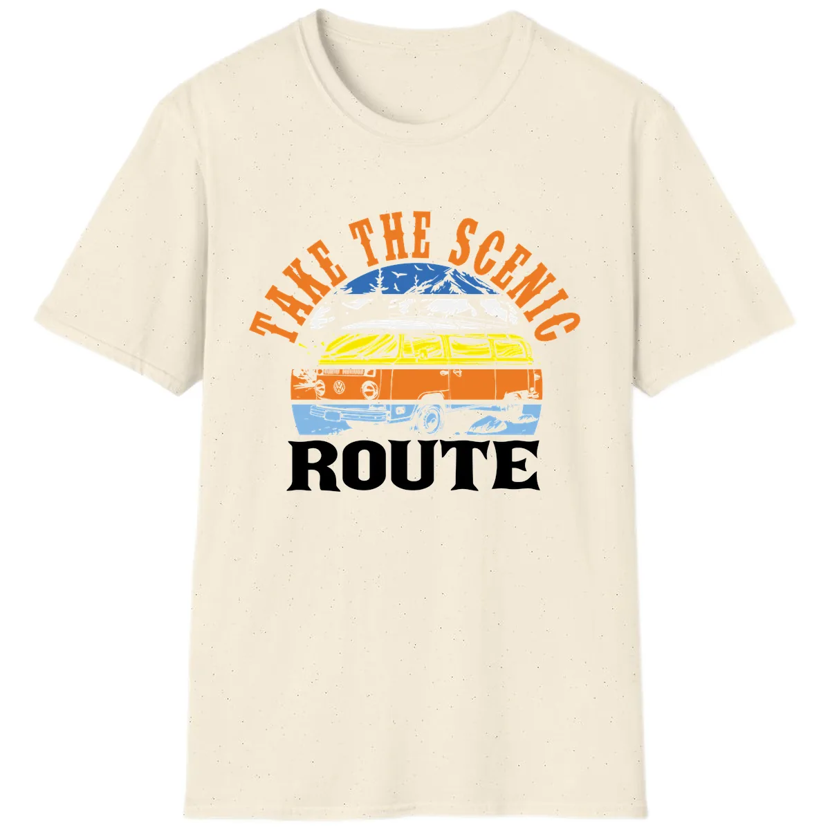 Hike The Seven Route T-Shirt in Natural