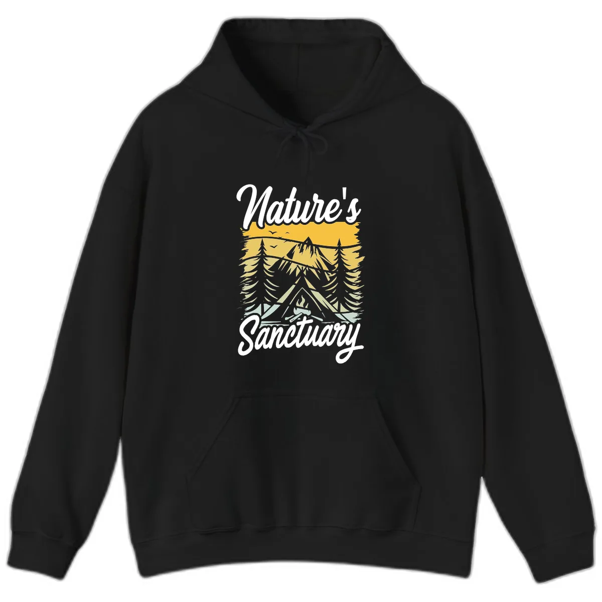 Nature's Sanctuary Hoodie in Black