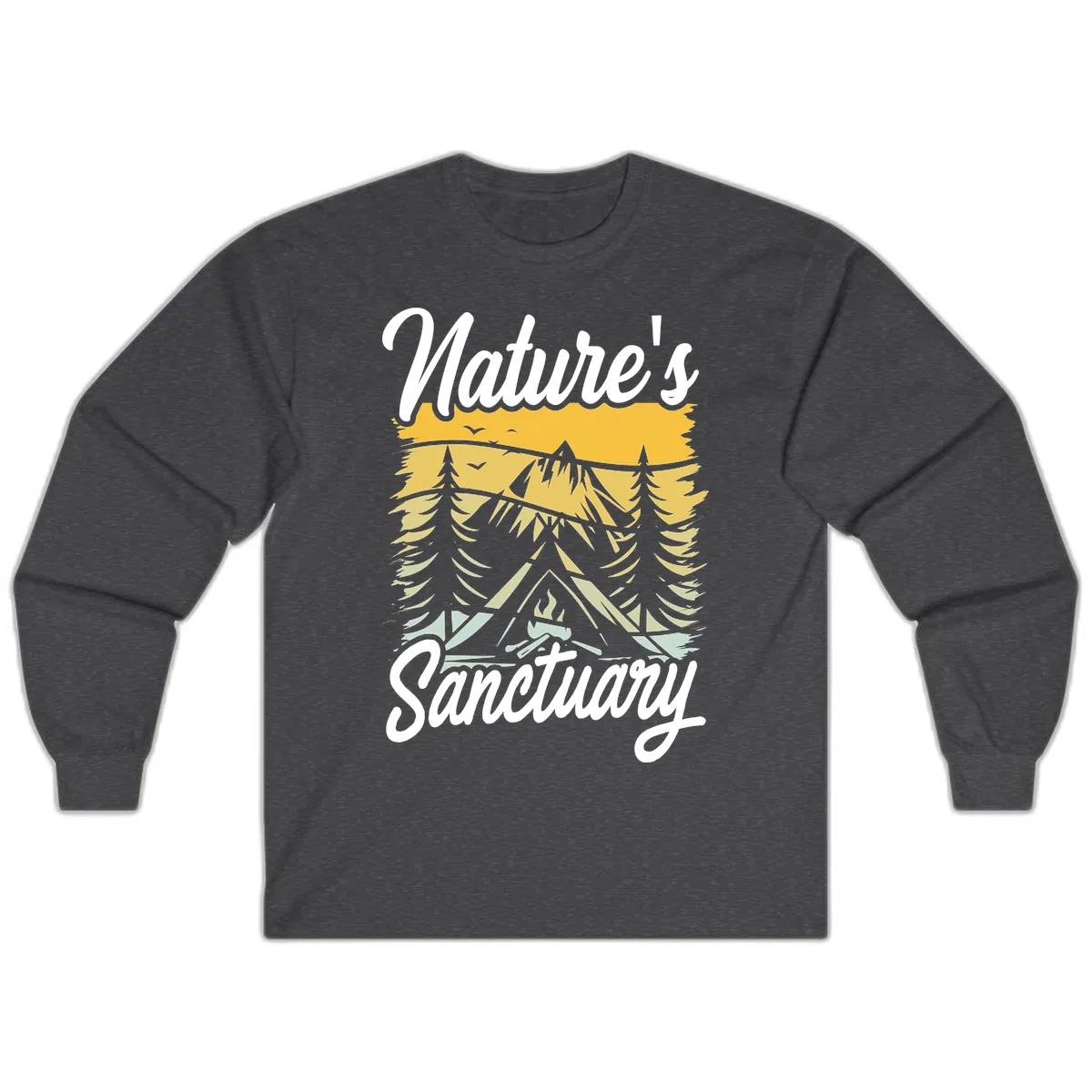 Nature's Sanctuary Long Sleeve in Dark Heather