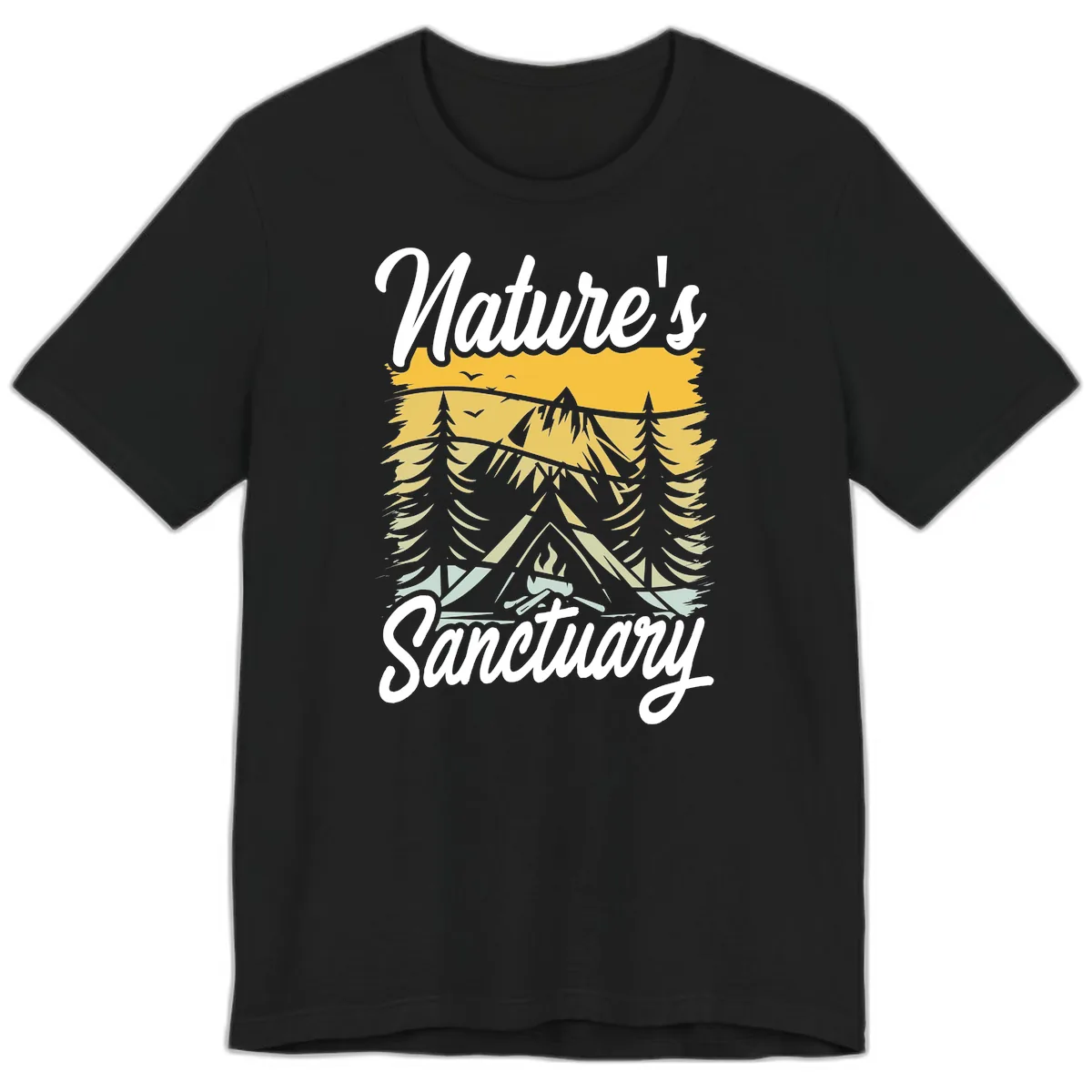 Nature's Sanctuary Premium T-Shirt in Black