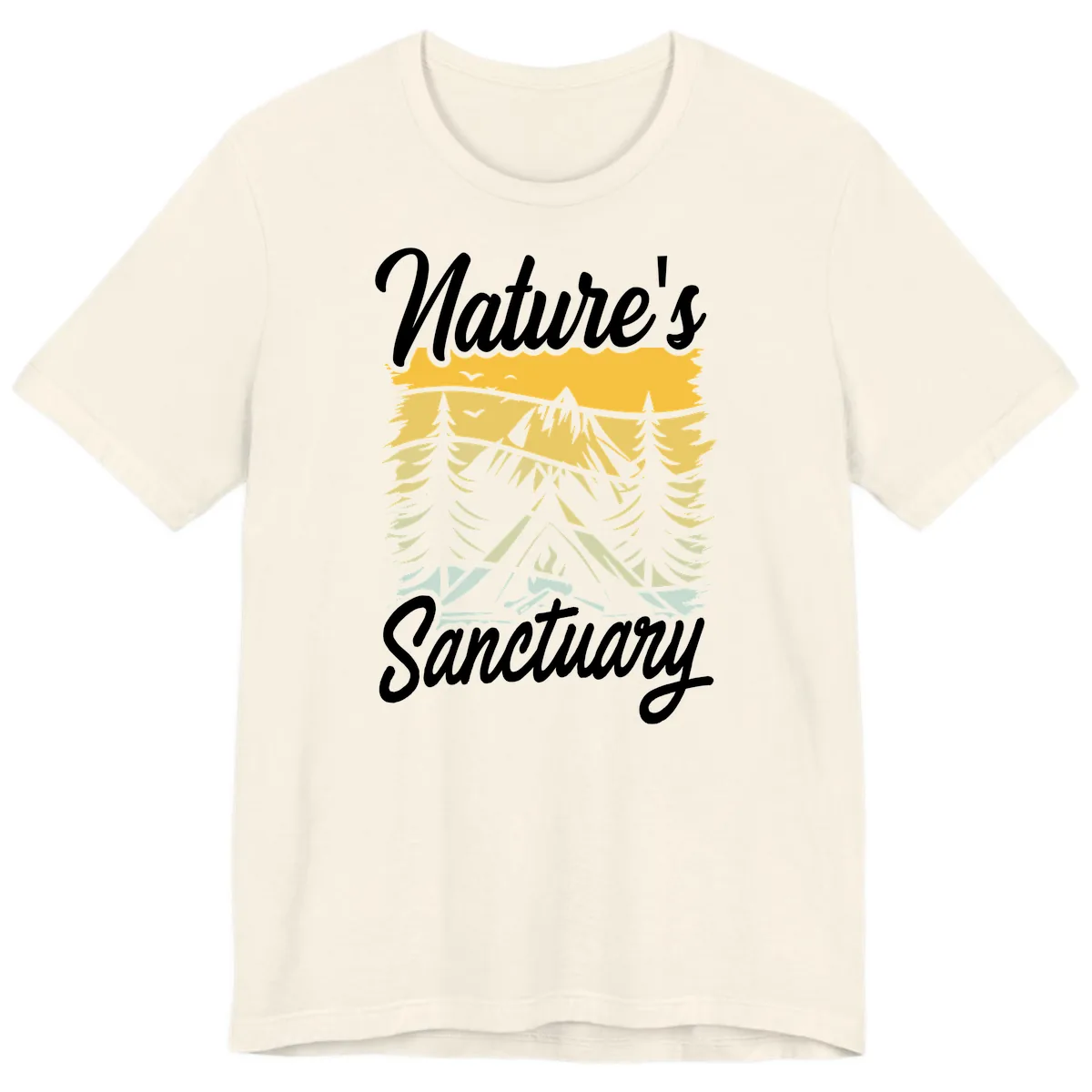 Nature's Sanctuary Premium T-Shirt in Natural