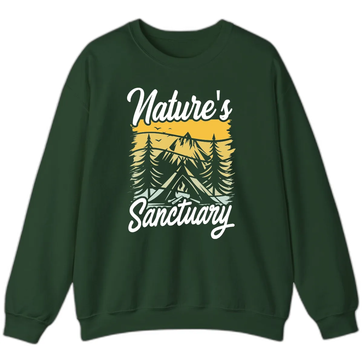 Nature's Sanctuary Sweatshirt in Forest Green