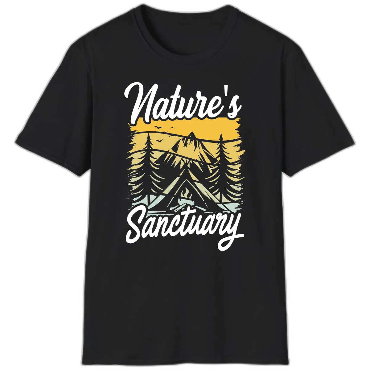 Nature's Sanctuary T-Shirt in Black