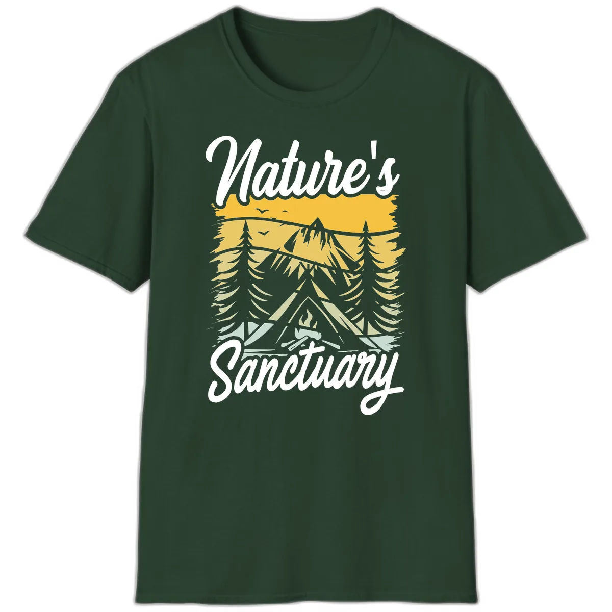 Nature's Sanctuary T-Shirt in Forest Green