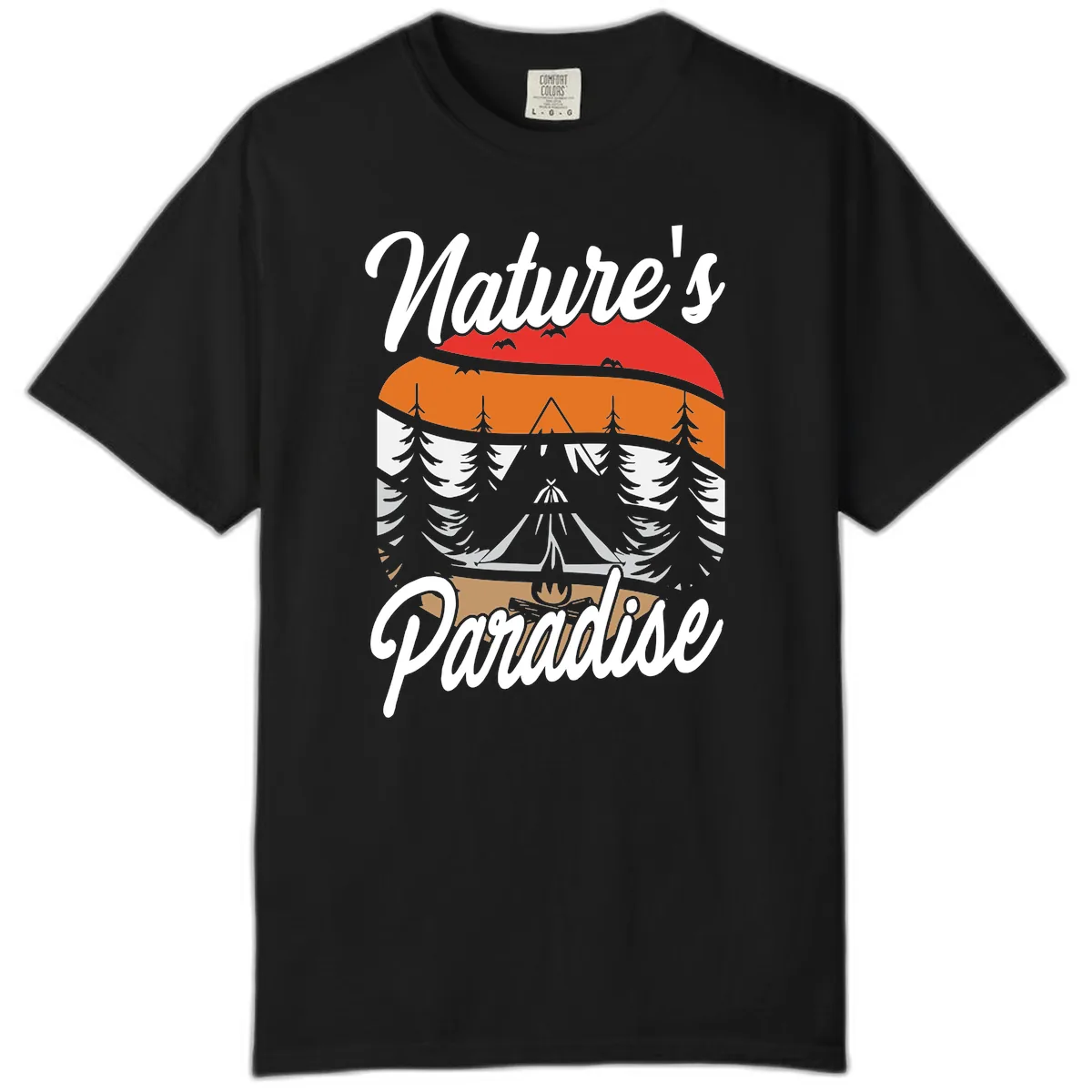 Nature's Paradise Layered Landscape Comfort Color in Black