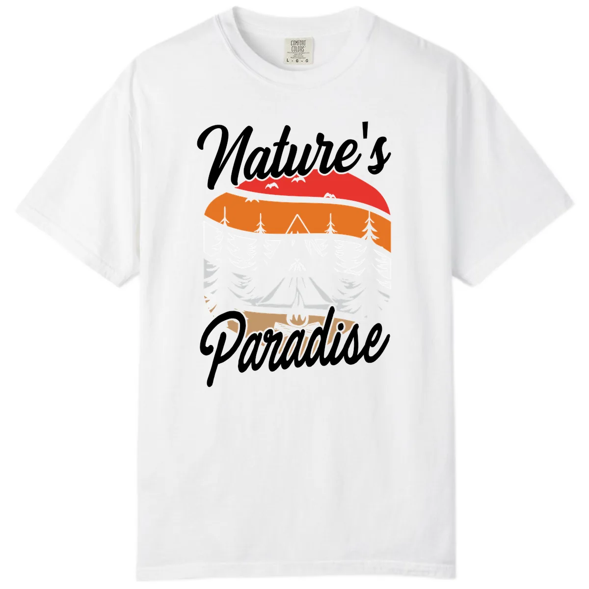 Nature's Paradise Layered Landscape Comfort Color in White
