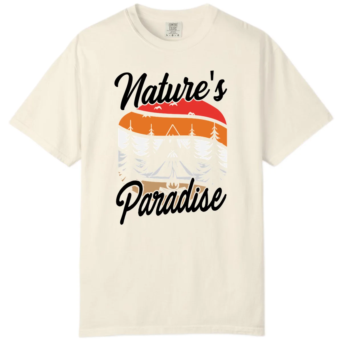 Nature's Paradise Layered Landscape Comfort Color in Ivory